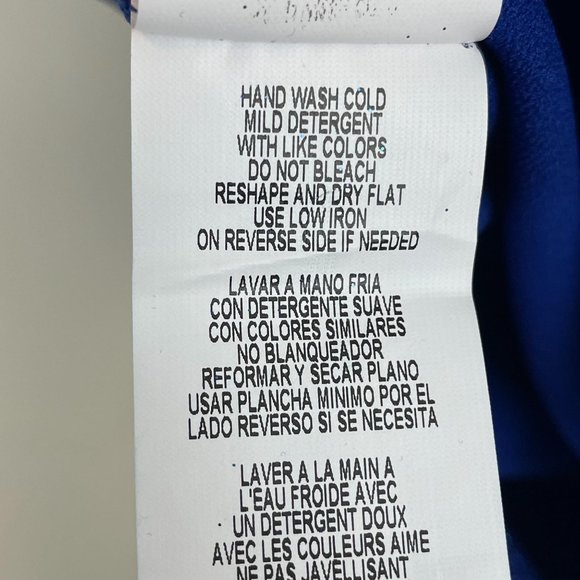 Jump royal blue slim glitter short sleeve t-shirt mini dress extra small MSRP 69 - Picture 9 of 12